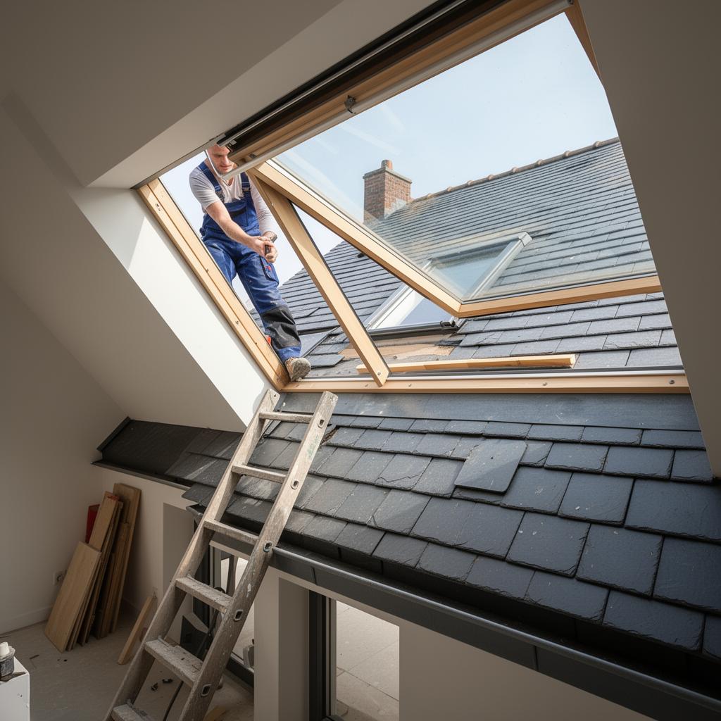 Installation fenêtre de toit Velux en Belgique — pose professionnelle WallProtectRoof